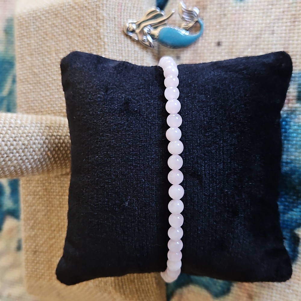 Rose Quartz Beaded Bracelet
